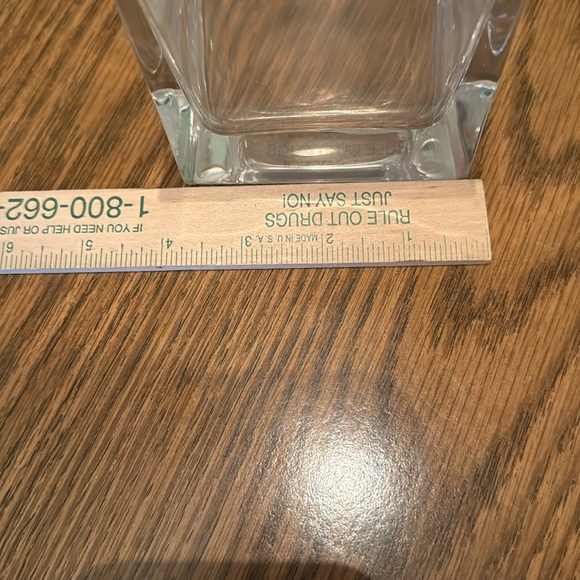 Tiffany & Co. crystal glass vase decanter square clear made in Italy ** - Picture 8 of 9